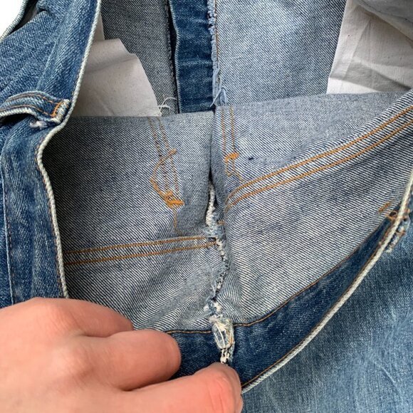 Vintage 1971 Levi's Orange Tab Talon 42 Zipper Blue - Picture 10 of 16